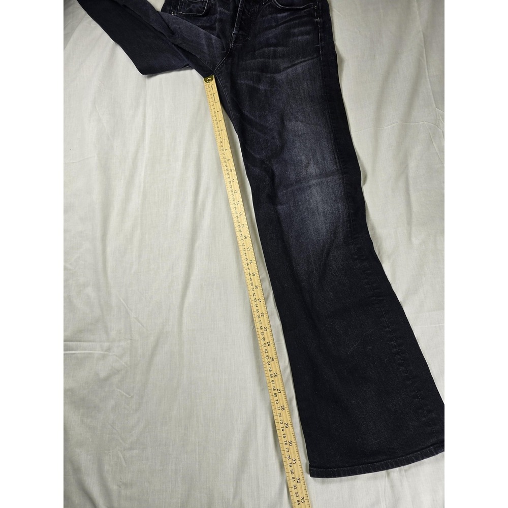 7 For All Mankind Jeans Mens 30x32 Blue Relaxed Straight Dark Wash Stretch Denim - Picture 8 of 13